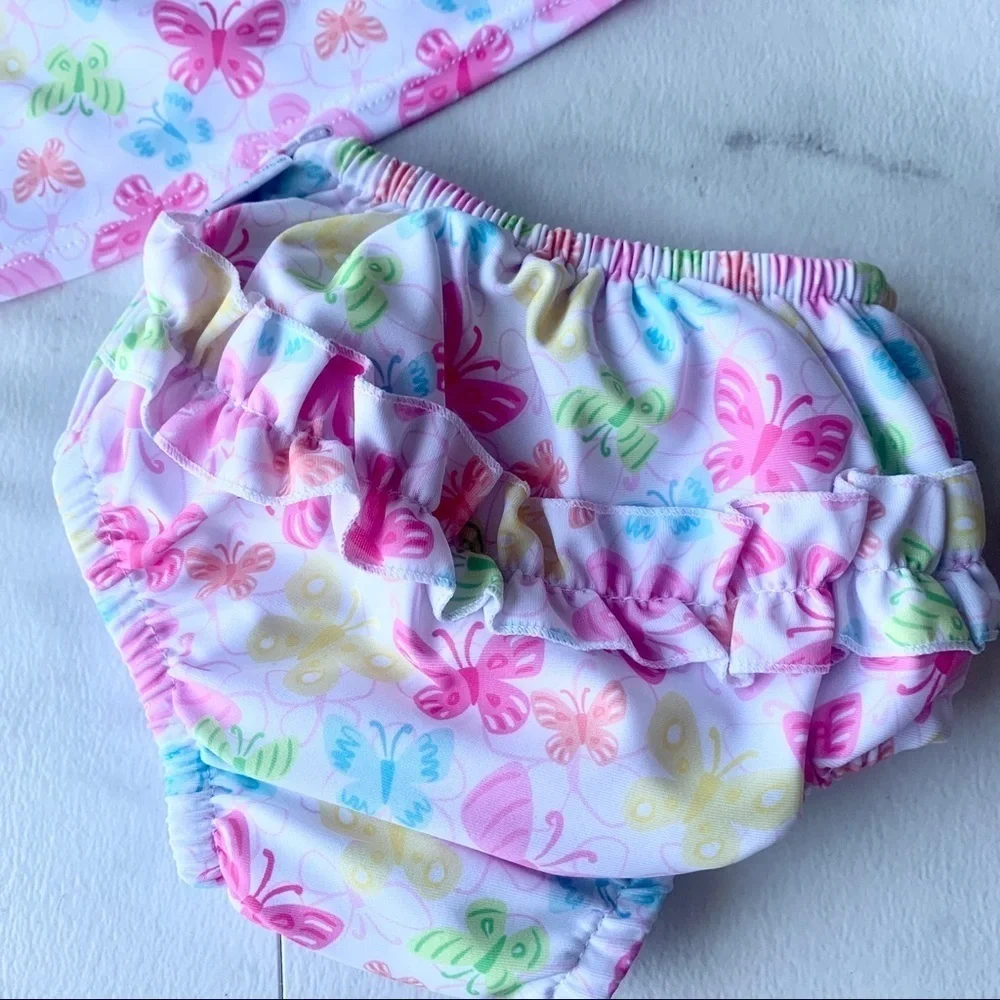 Green sprouts infant swim diaper suit floral 6 mo